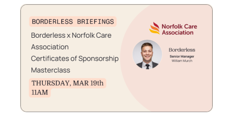 Certificates of Sponsorship Masterclass with Borderless | Events | Norfolk Care Association